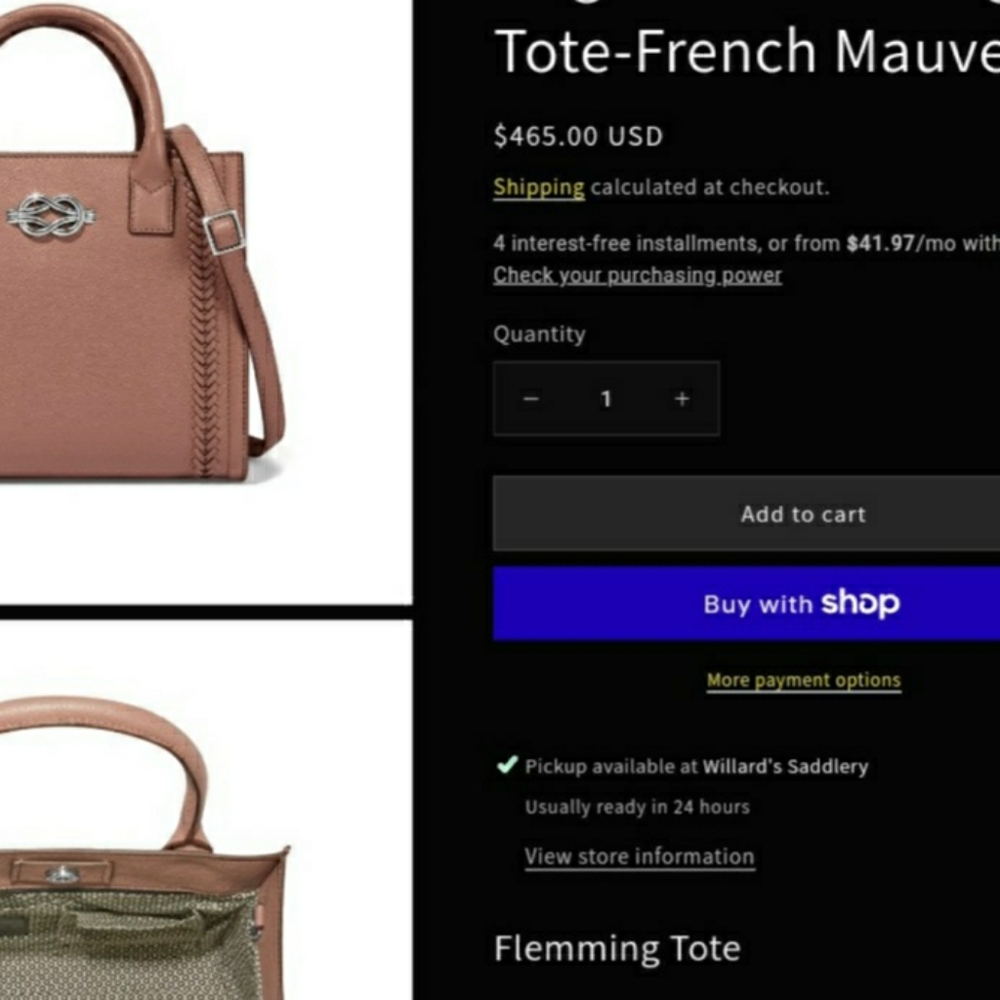 Brighton French Mauve Satchel with Braided Detail.Brand New - Picture 6 of 7